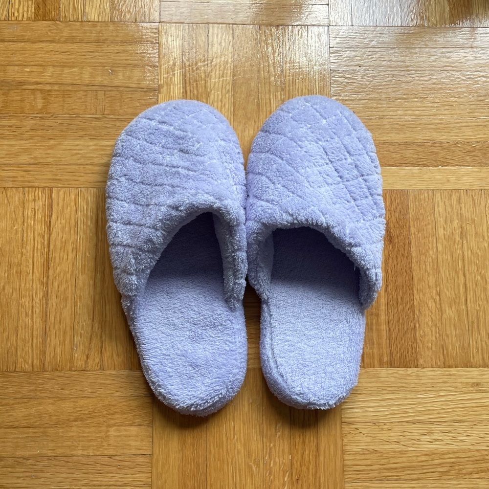 Fuzzy Purple Slippers